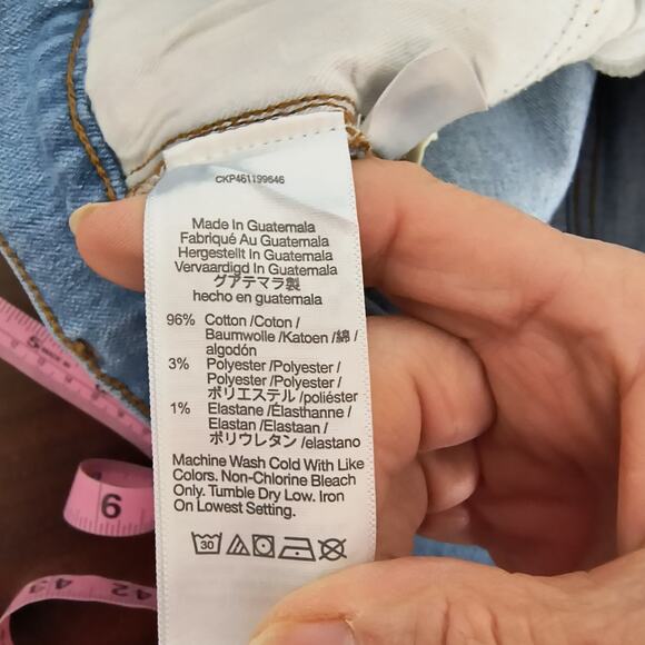 Madewell Classic Straight Jeans Women's Sz 27 Frayed Hem  Hi Rise - Picture 13 of 15